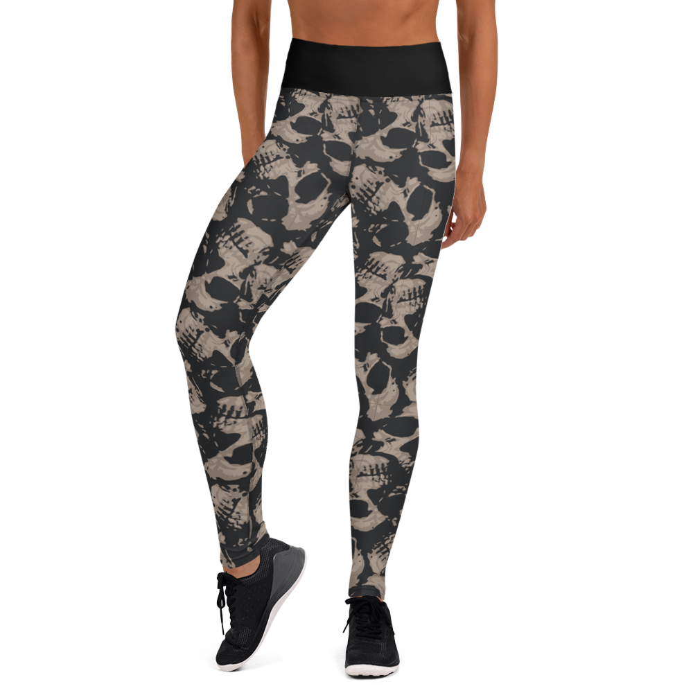 Dark Skulls Yoga Leggings