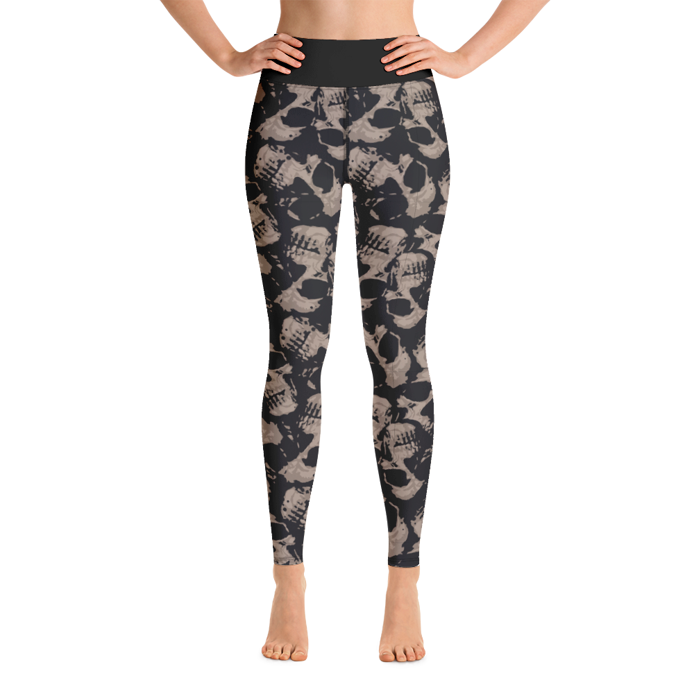 Dark Skulls Yoga Leggings