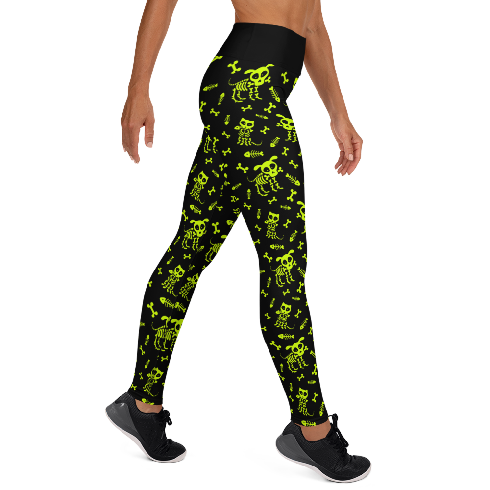 Skeleton Pets Yoga Leggings