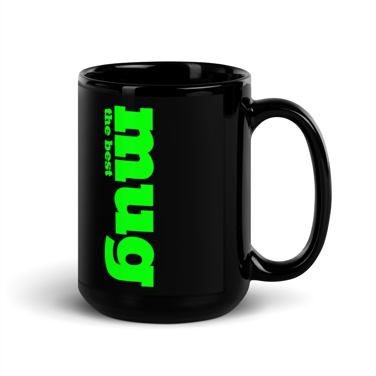 the best mug - neon green