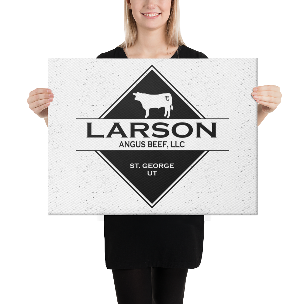 Larson Beef Logo Canvas