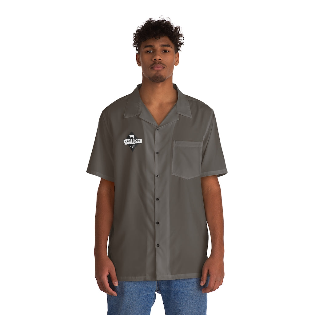 Larson Beef Men's Hawaiian Shirt (AOP)