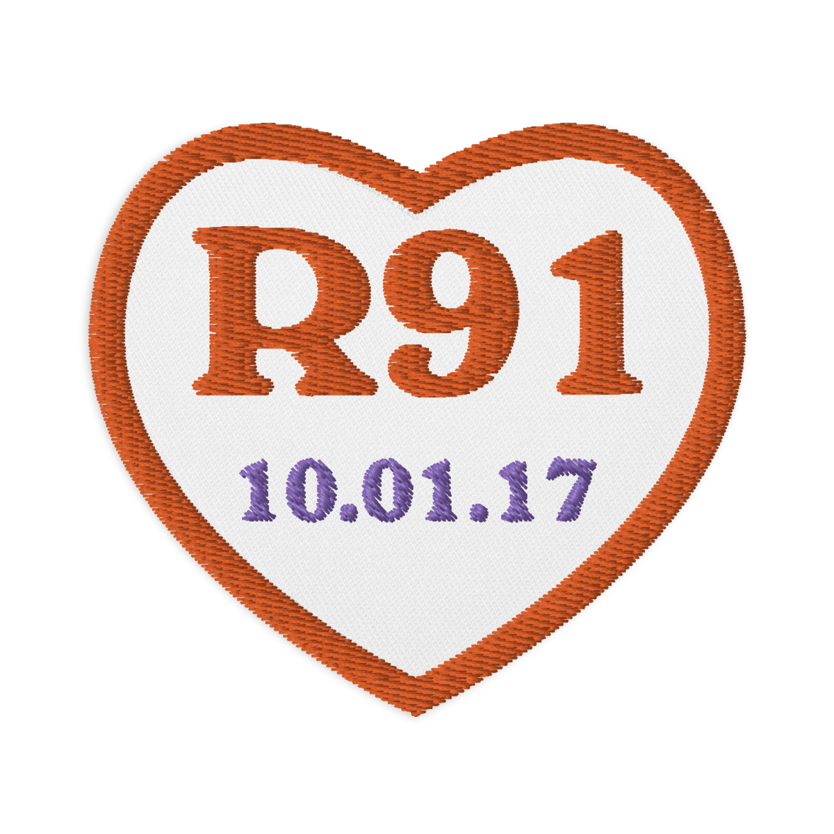 R91 Embroidered patches