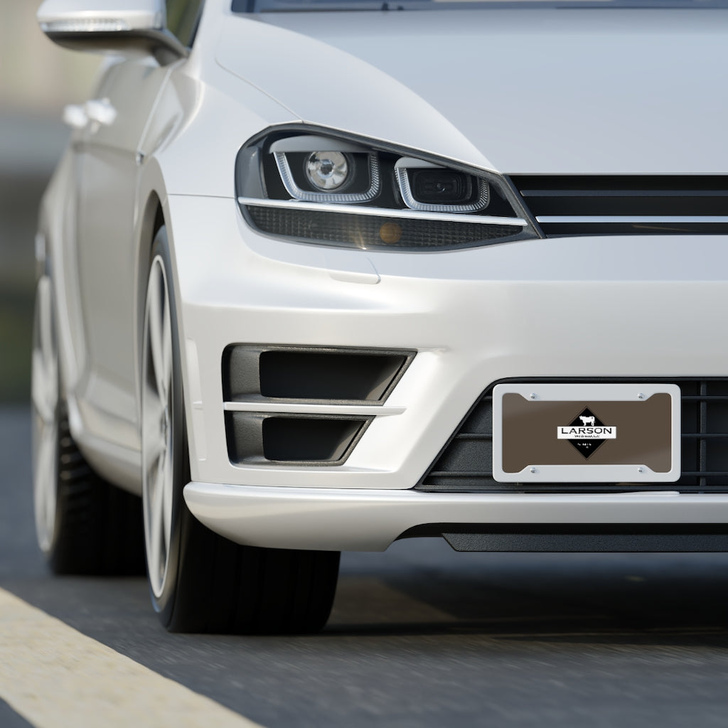 Larson Beef Logo: License Plate