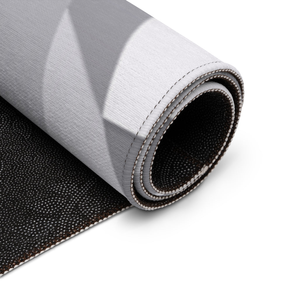 White and Grey Geometric Dornier Rug
