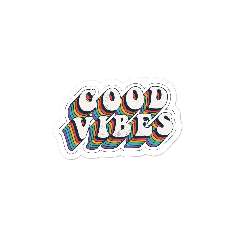 Good Vibes Retro - Bubble-free stickers