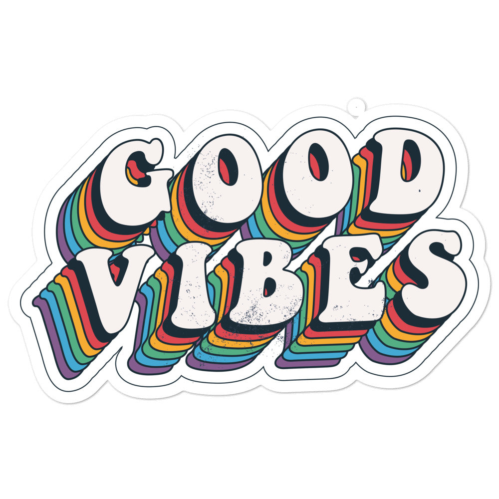 Good Vibes Retro - Bubble-free stickers