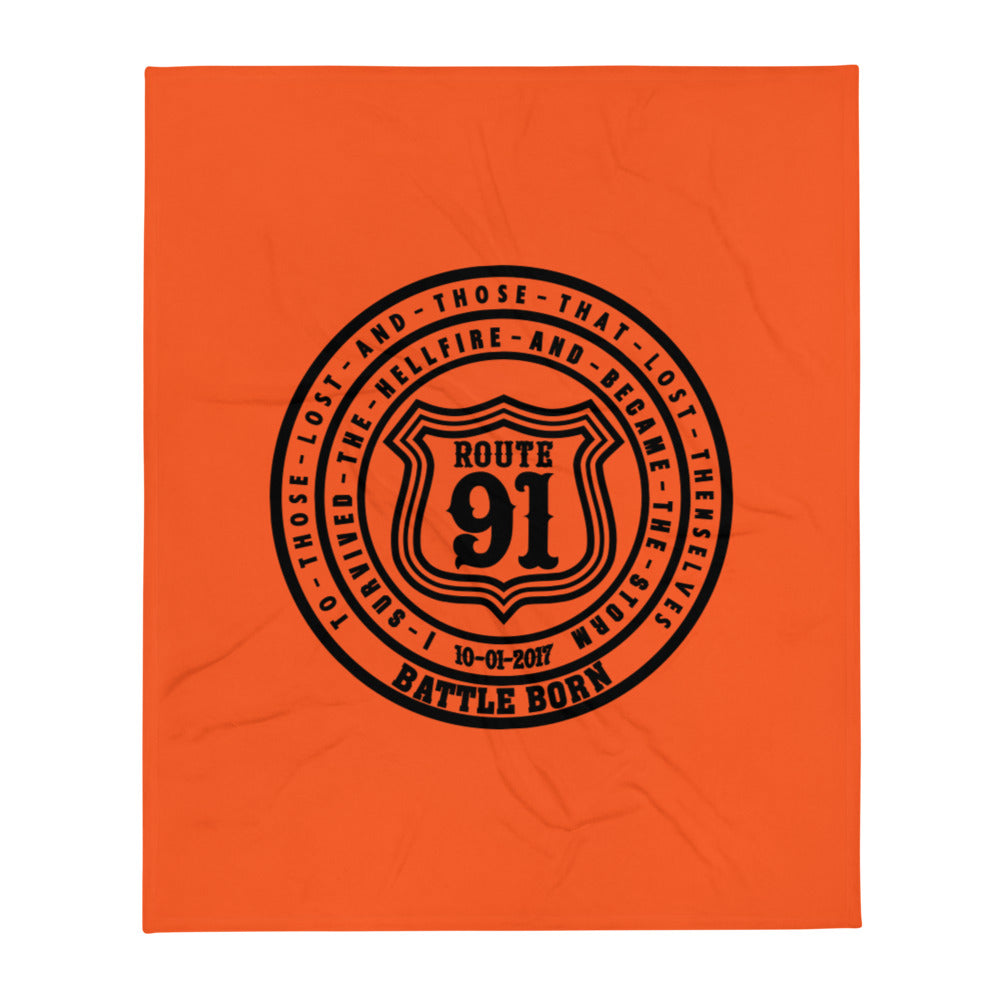 Route 91 Throw Blanket