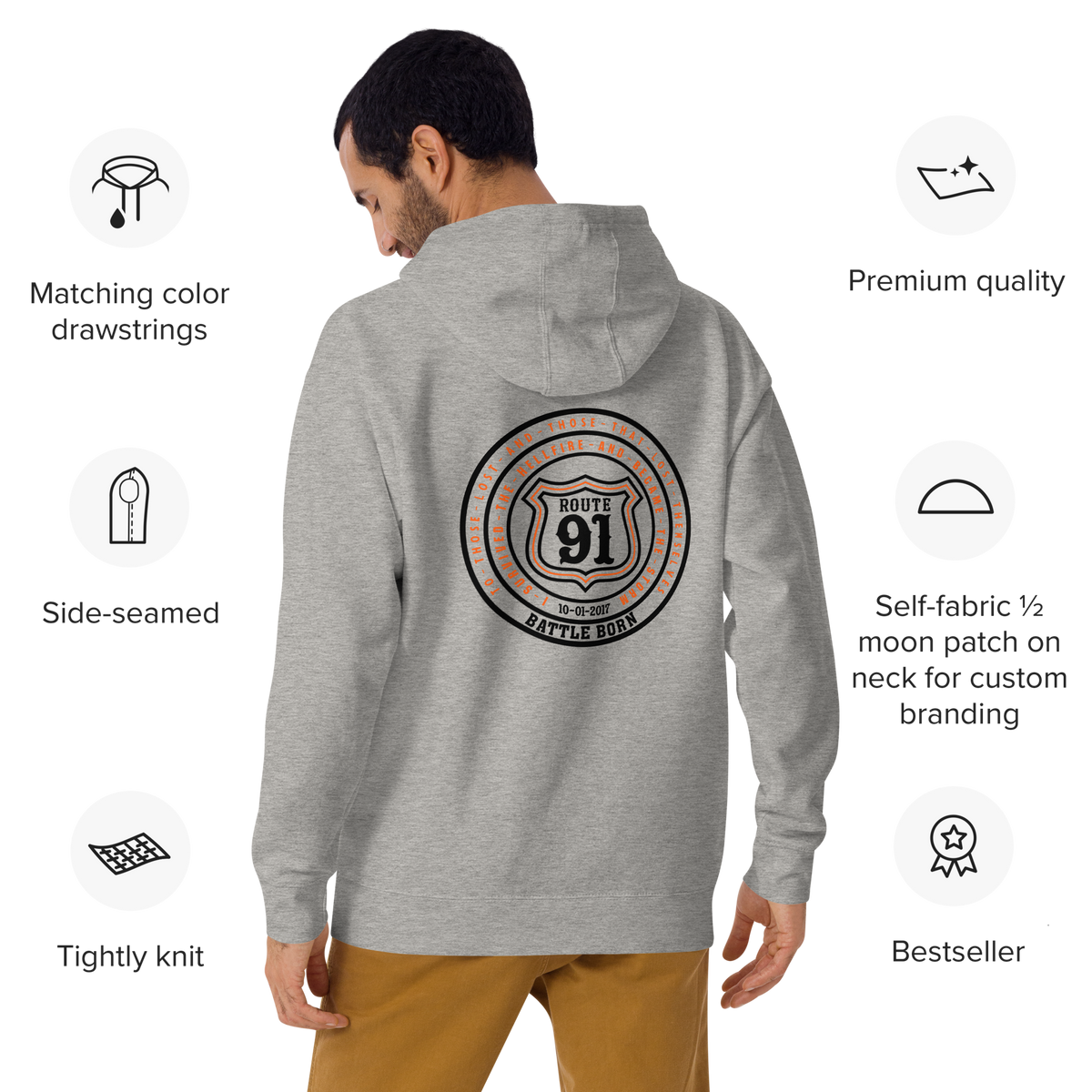 R91 Badge Unisex Hoodie