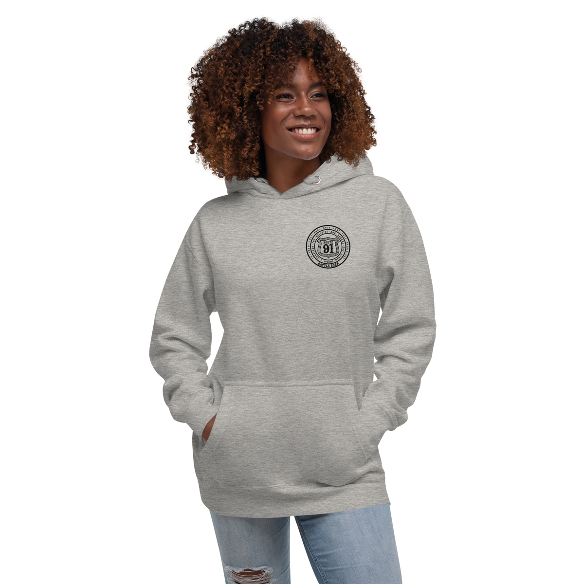 R91 Badge (all black) Unisex Hoodie