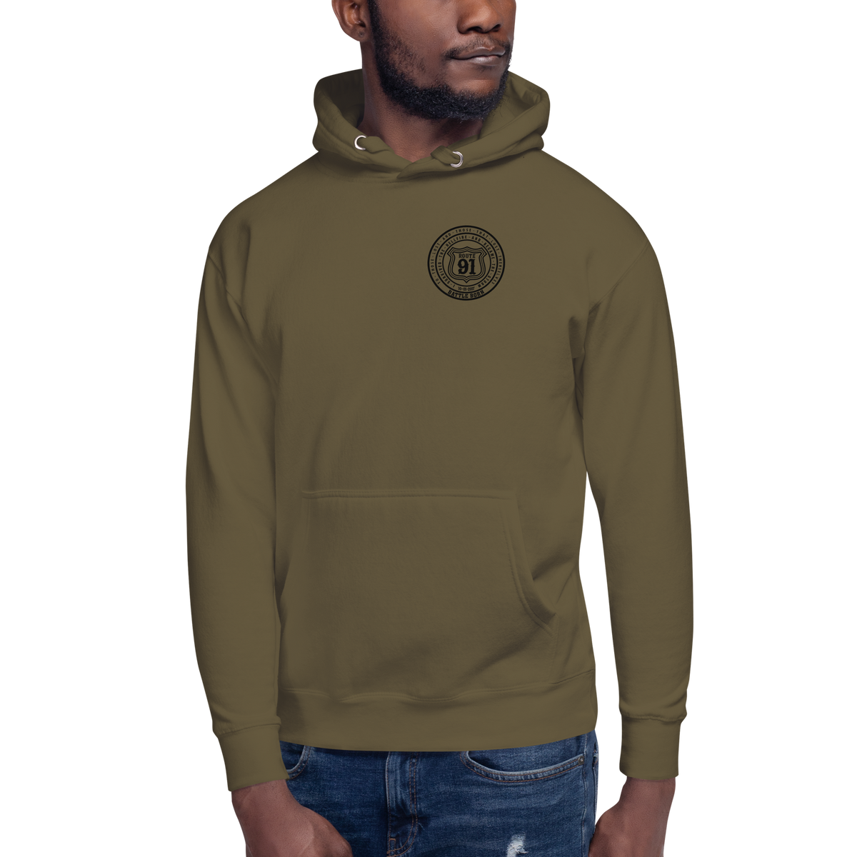 R91 Badge (all black) Unisex Hoodie