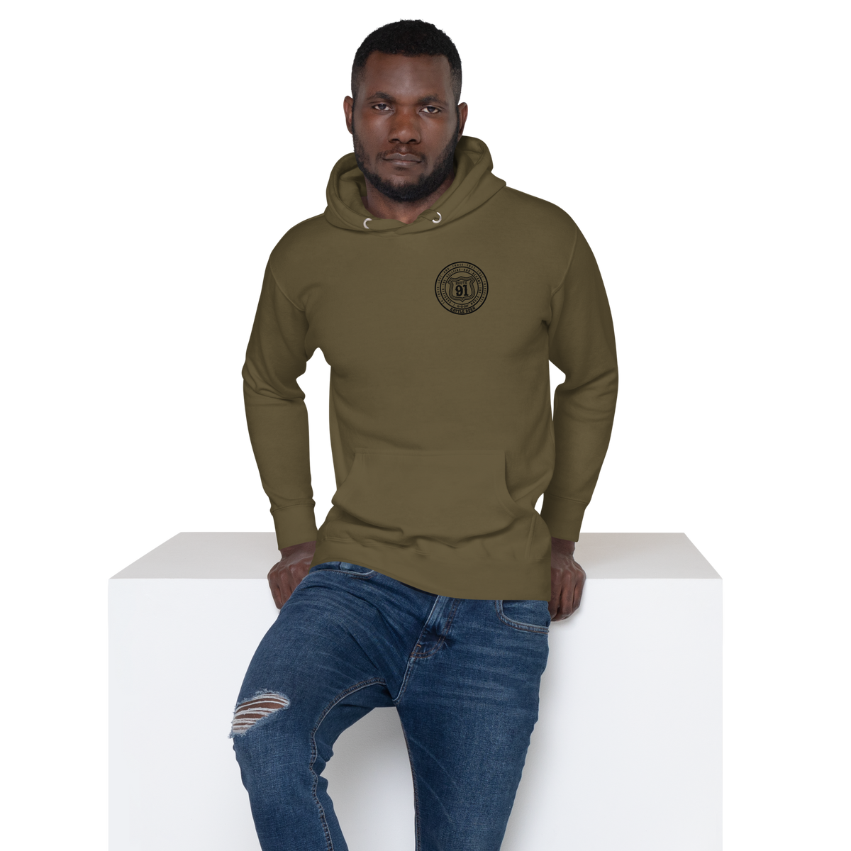R91 Badge (all black) Unisex Hoodie