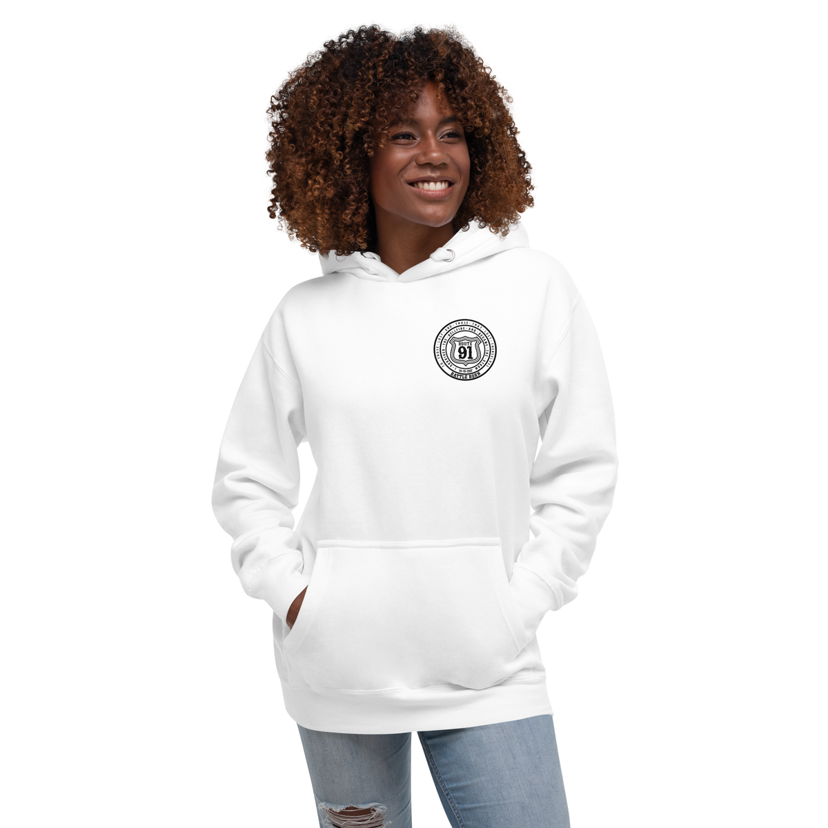 R91 Badge (all black) Unisex Hoodie