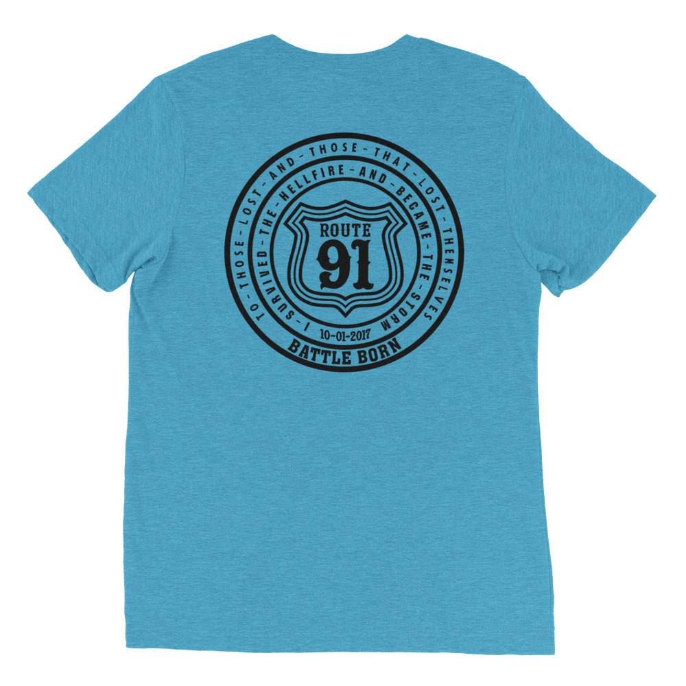 R91 Badge (all black) Unisex Tee