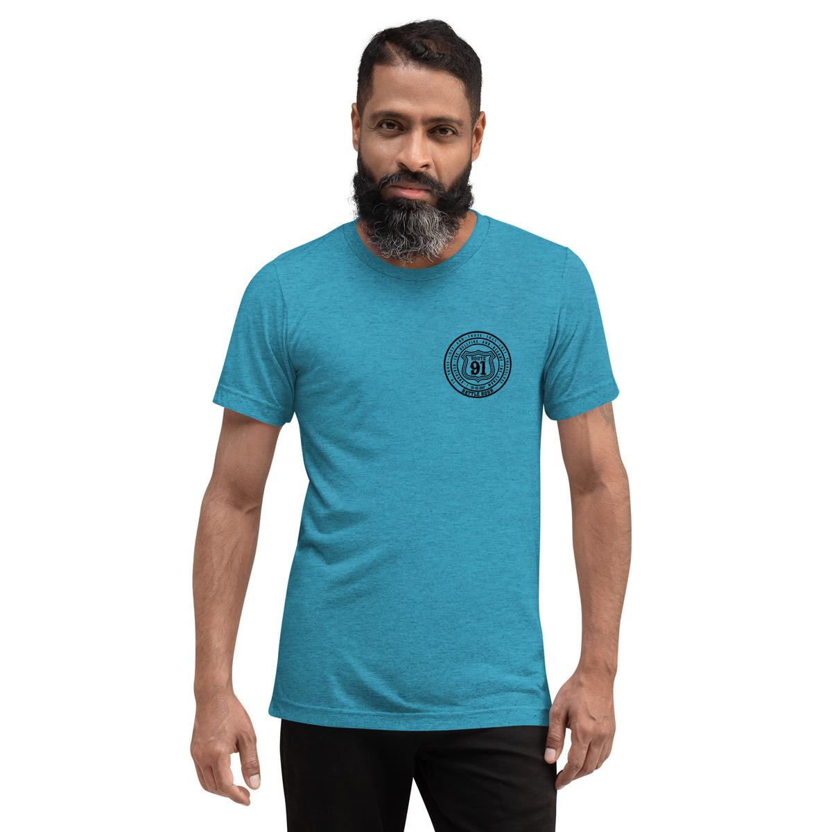 R91 Badge (all black) Unisex Tee