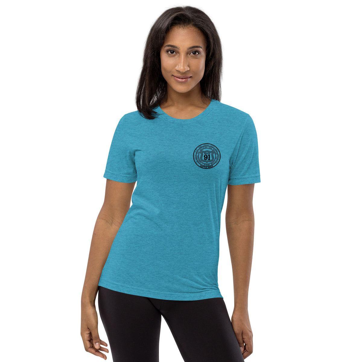 R91 Badge (all black) Unisex Tee