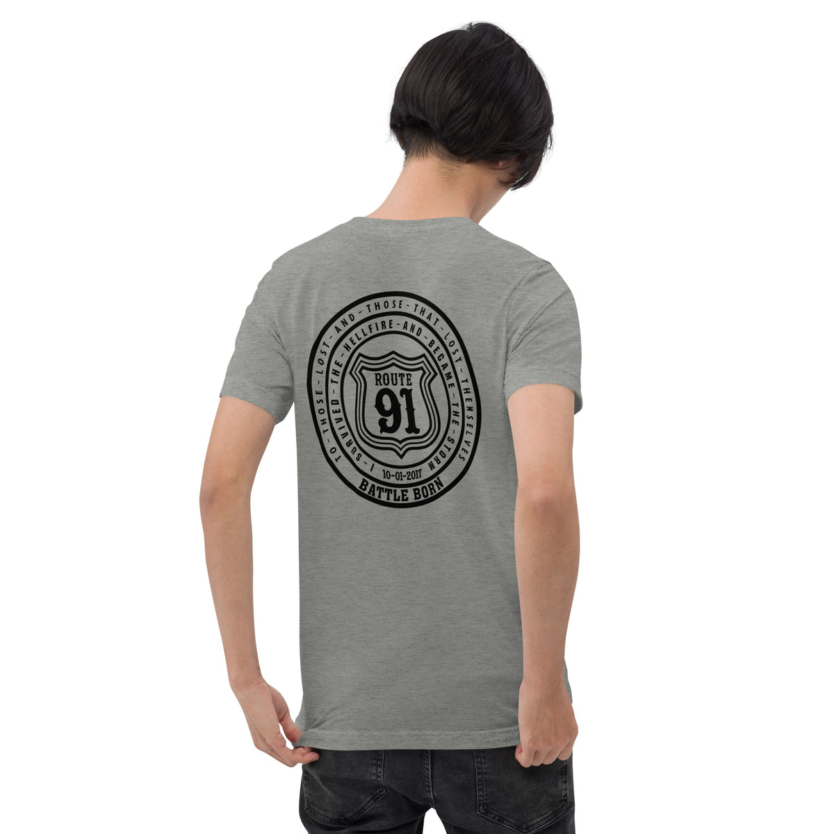 R91 Badge (all black) Unisex Tee