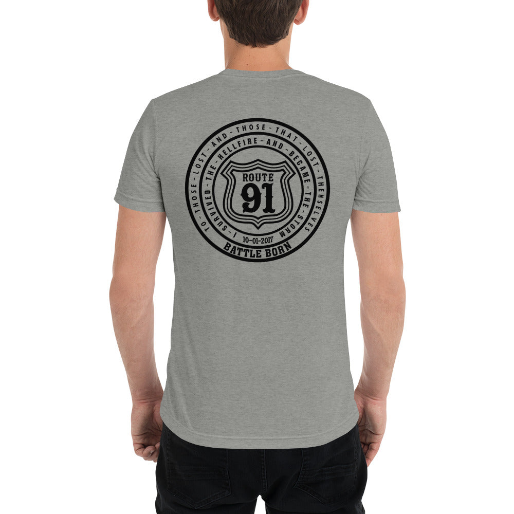 R91 Badge (all black) Unisex Tee