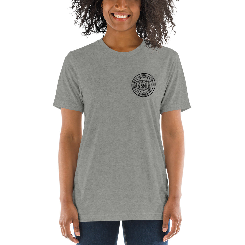 R91 Badge (all black) Unisex Tee