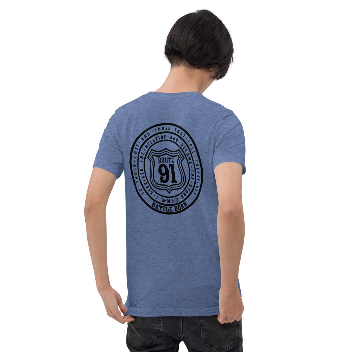 R91 Badge (all black) Unisex Tee