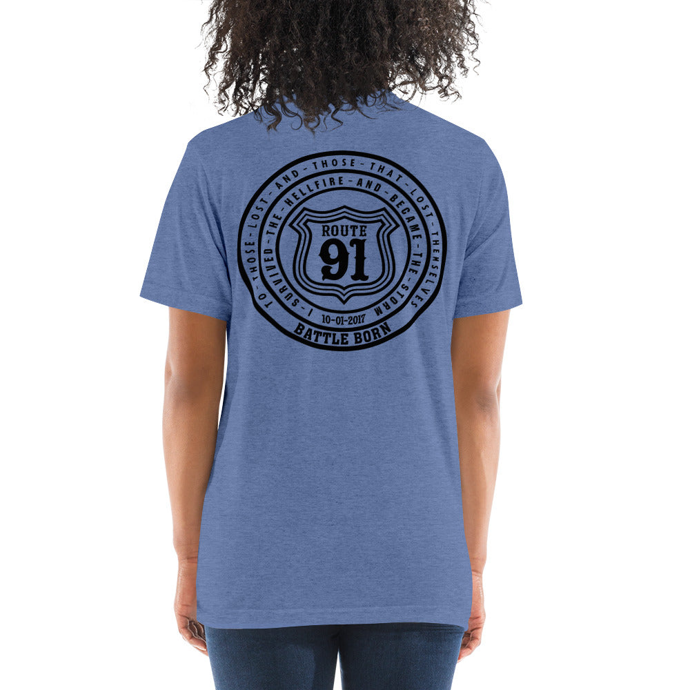 R91 Badge (all black) Unisex Tee