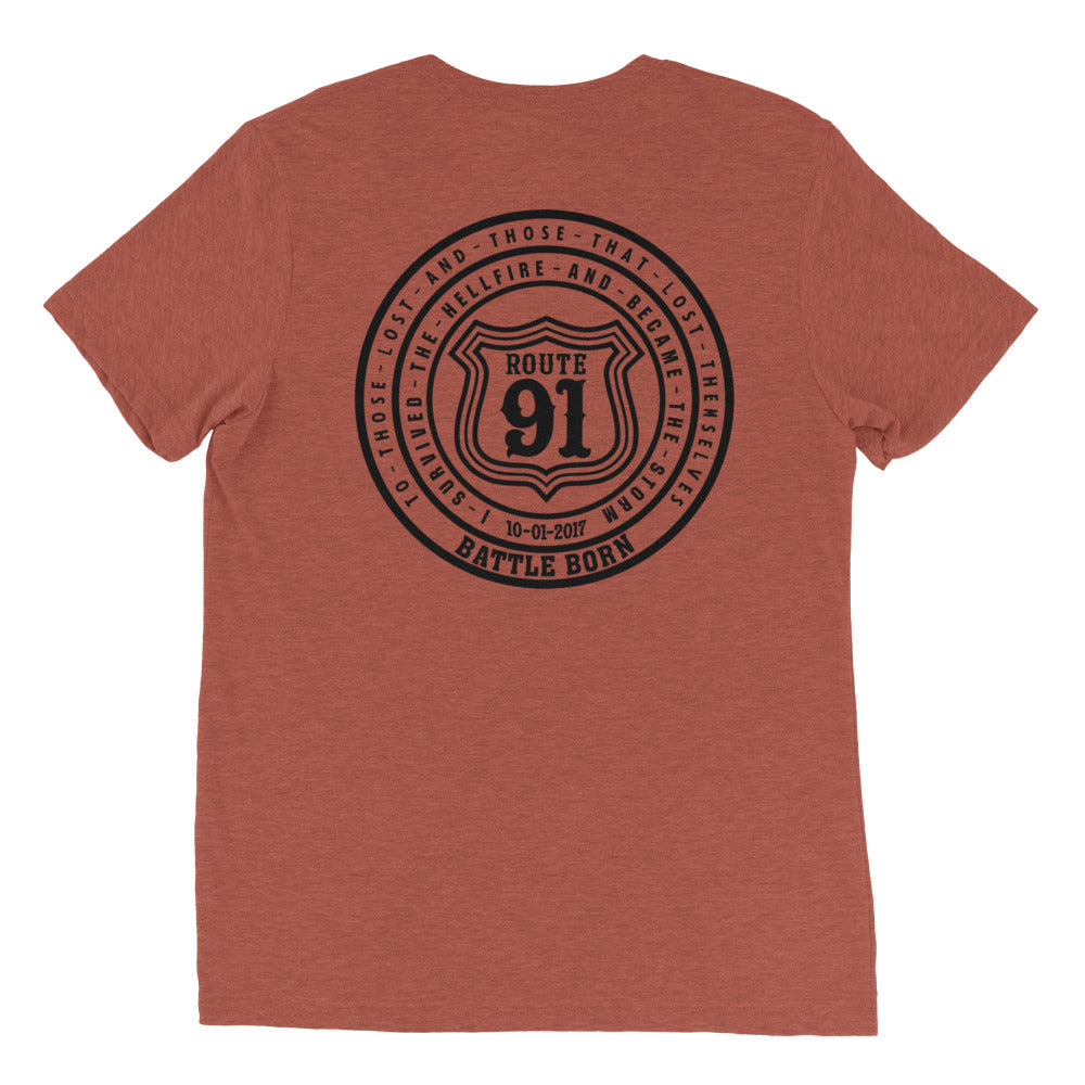 R91 Badge (all black) Unisex Tee