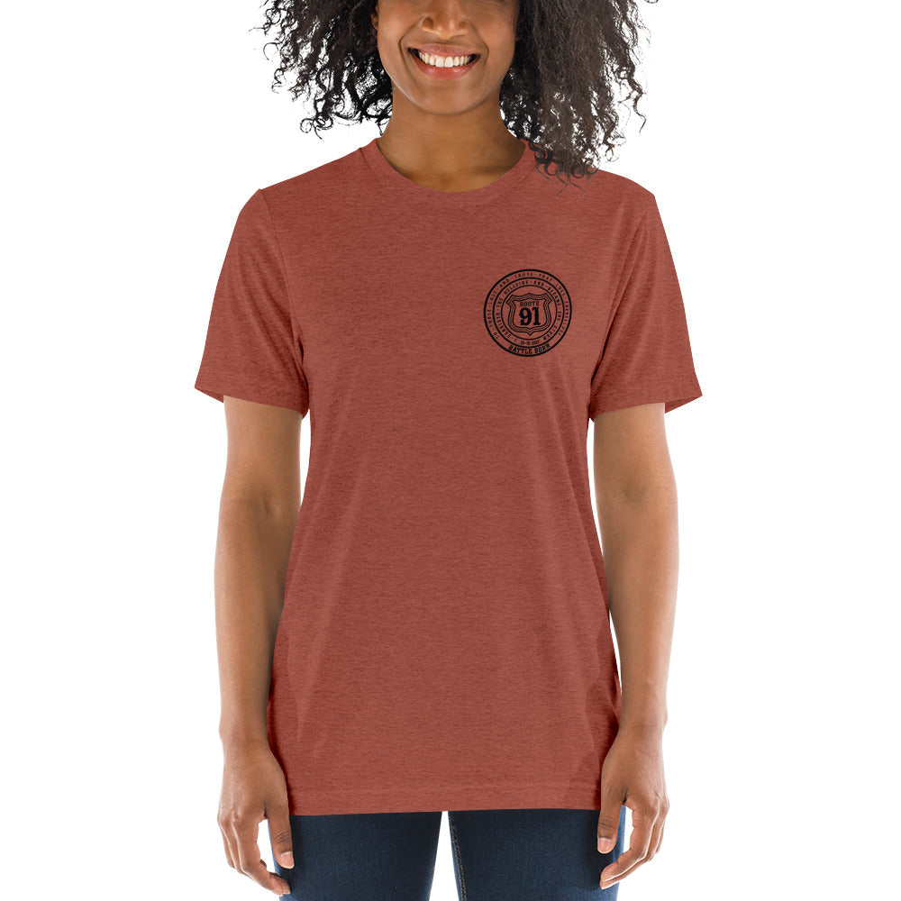 R91 Badge (all black) Unisex Tee