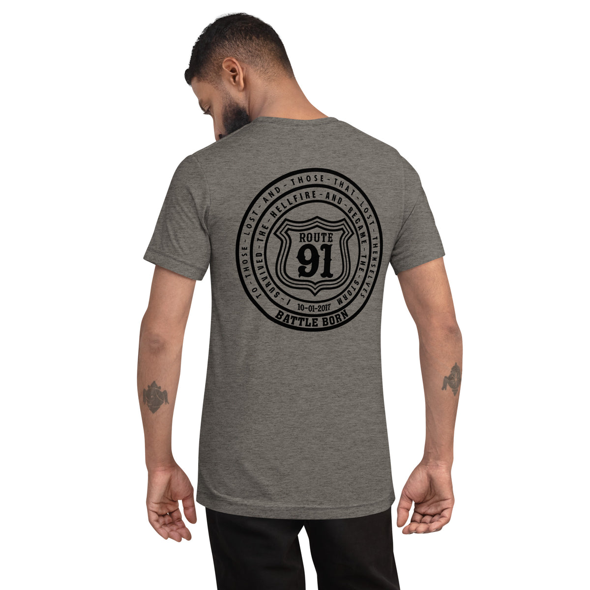 R91 Badge (all black) Unisex Tee