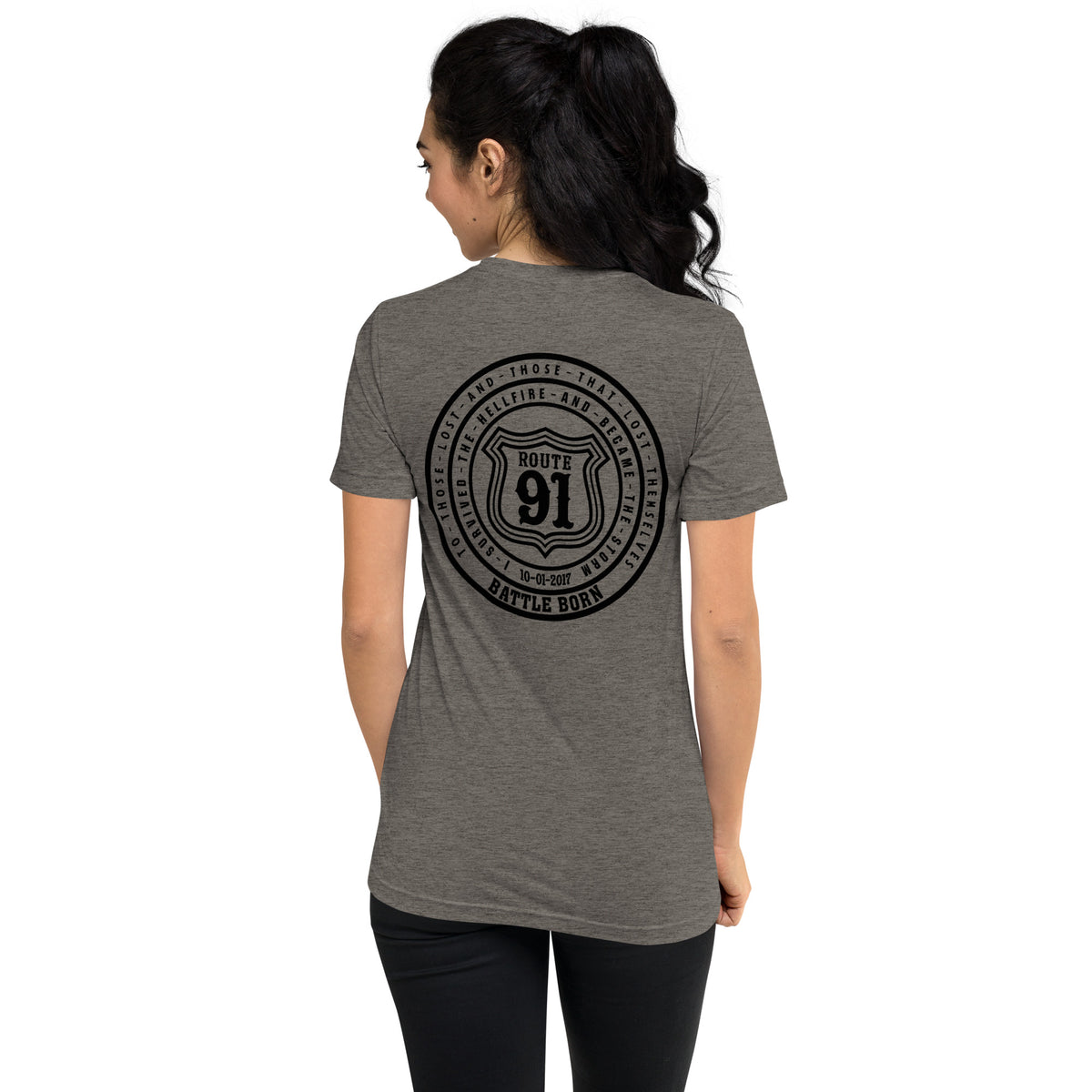 R91 Badge (all black) Unisex Tee