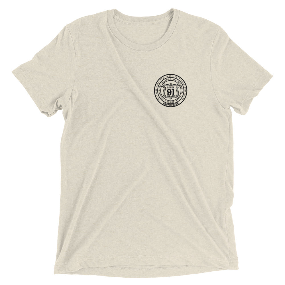 R91 Badge (all black) Unisex Tee