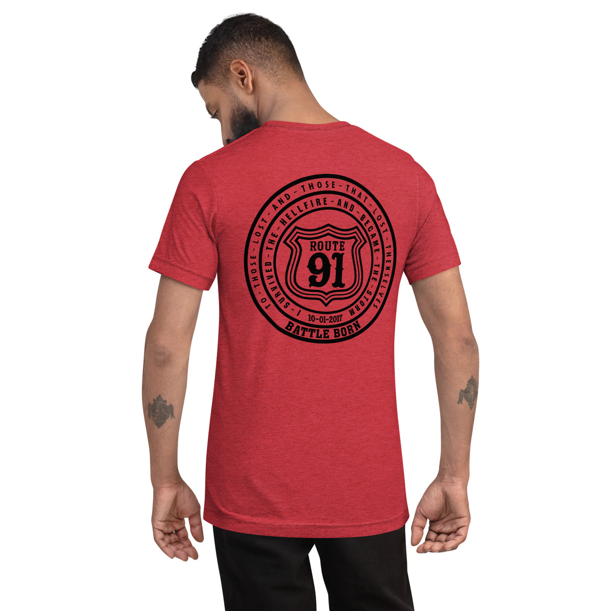 R91 Badge (all black) Unisex Tee