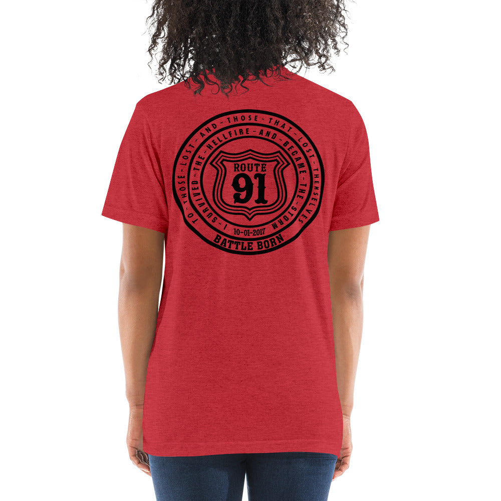 R91 Badge (all black) Unisex Tee