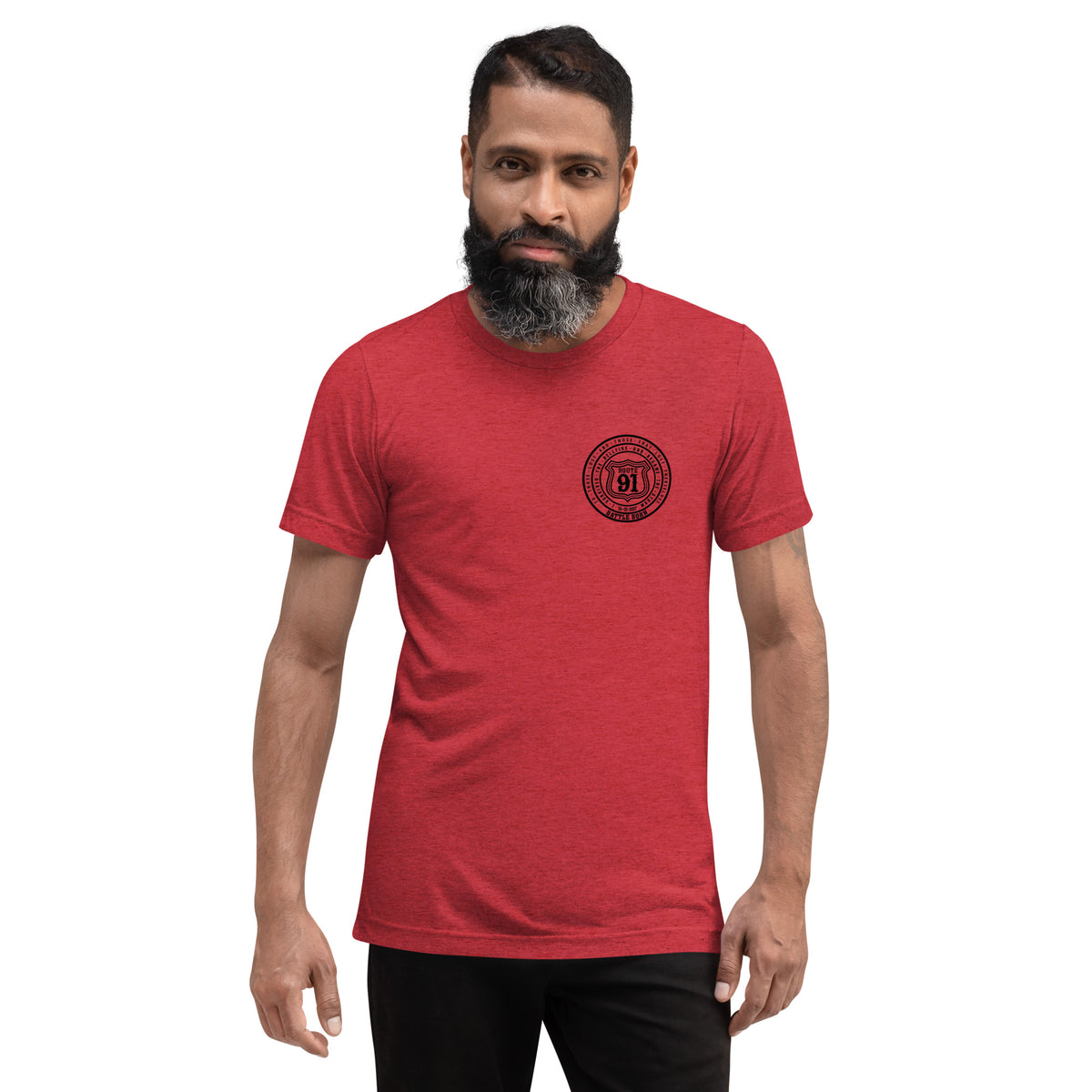 R91 Badge (all black) Unisex Tee