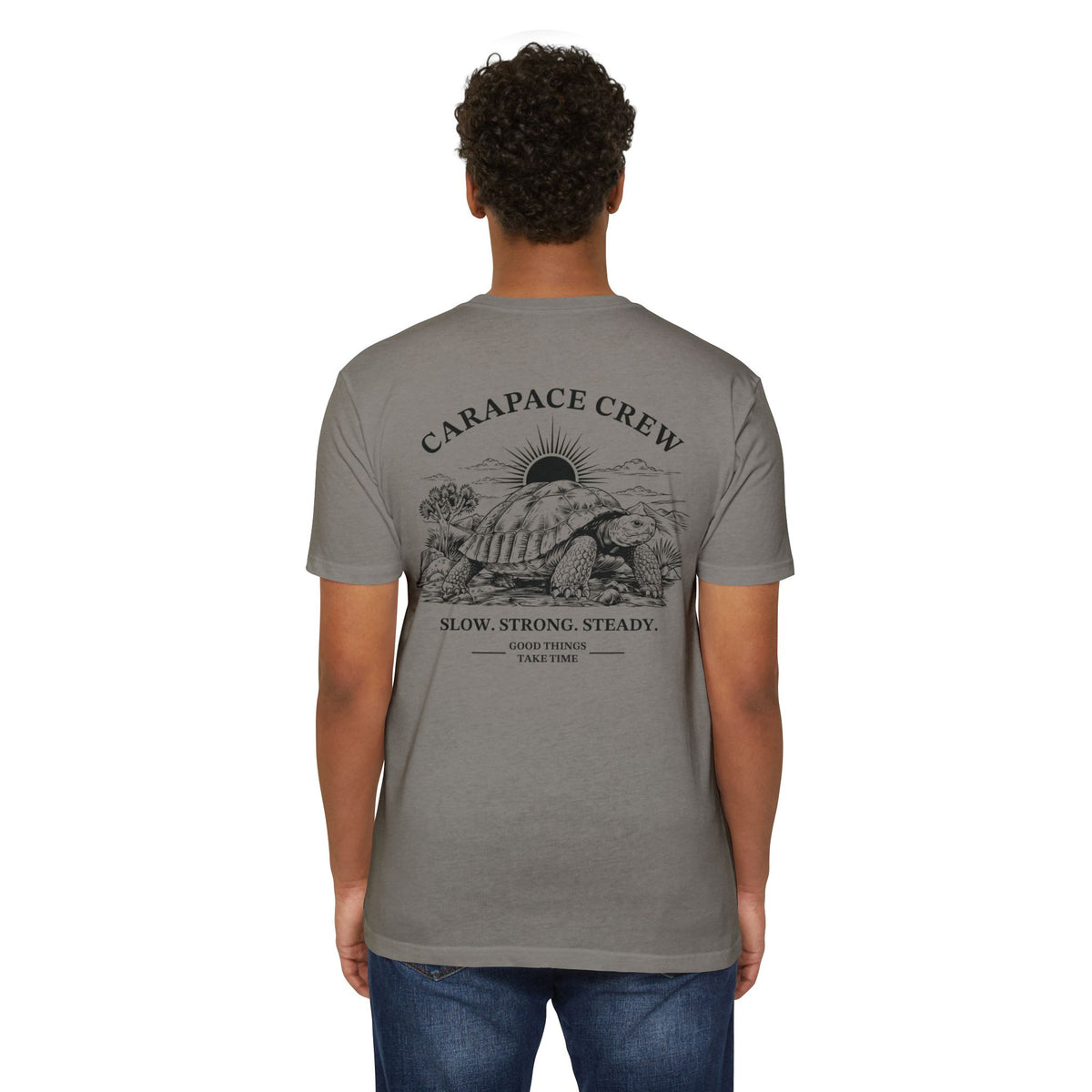 OTIS | The Carapace Crew | Slow. Strong. Steady. Graphic Tee (Tortoise Illustration)