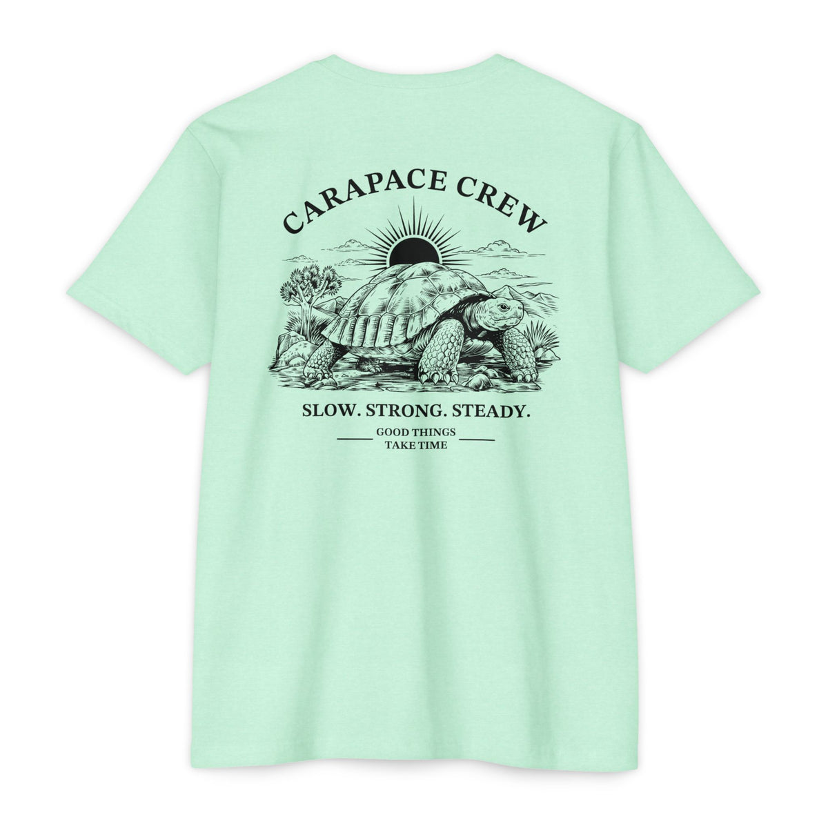 OTIS | The Carapace Crew | Slow. Strong. Steady. Graphic Tee (Tortoise Illustration)