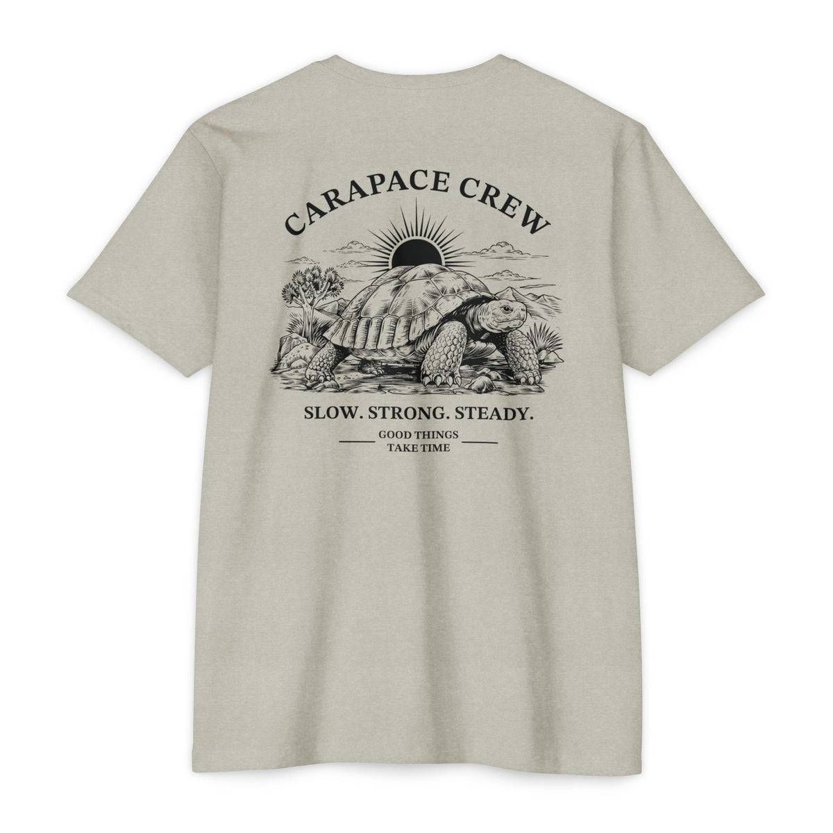 OTIS | The Carapace Crew | Slow. Strong. Steady. Graphic Tee (Tortoise Illustration)