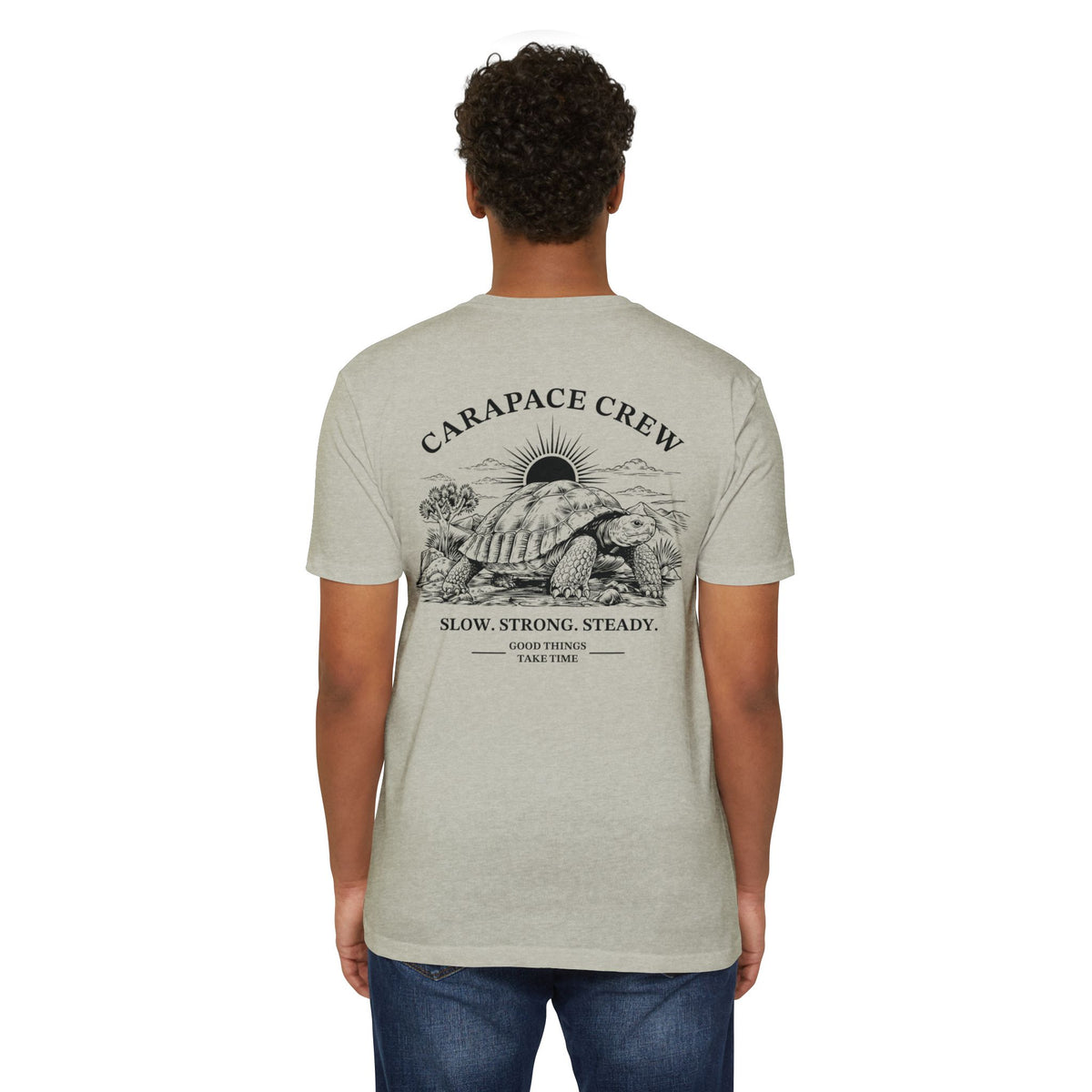 OTIS | The Carapace Crew | Slow. Strong. Steady. Graphic Tee (Tortoise Illustration)