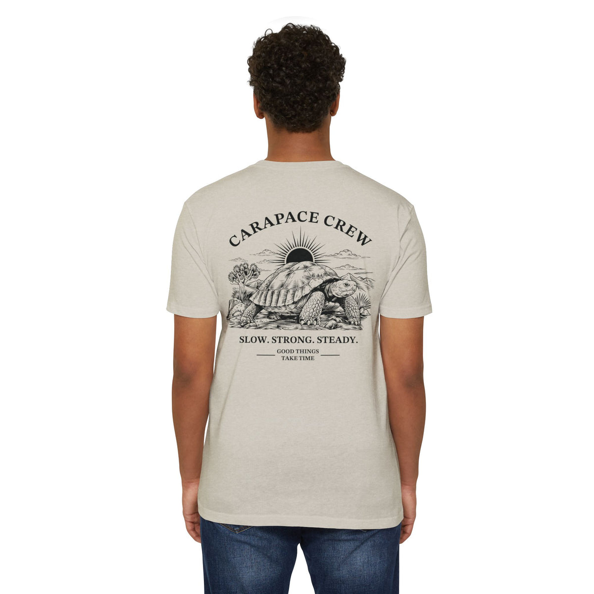 OTIS | The Carapace Crew | Slow. Strong. Steady. Graphic Tee (Tortoise Illustration)