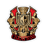 Stanley Cup Champs Die-Cut Stickers
