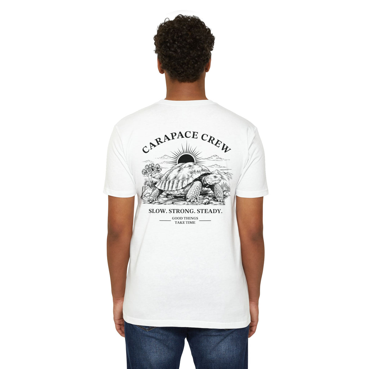 OTIS | The Carapace Crew | Slow. Strong. Steady. Graphic Tee (Tortoise Illustration)