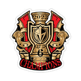Stanley Cup Champs Die-Cut Stickers