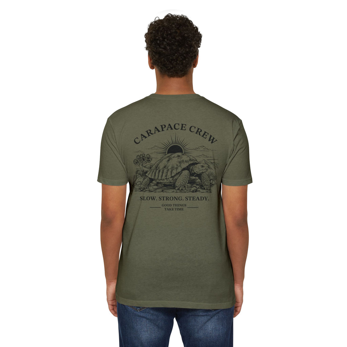 OTIS | The Carapace Crew | Slow. Strong. Steady. Graphic Tee (Tortoise Illustration)