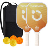 Pickleball Paddles USAPA Approved Fiberglass Pickleball Rackets Pickleball Balls Carry Bag Pickle Ball Paddle Set for Men Women