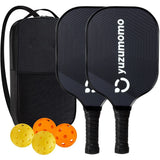 Pickleball Paddles USAPA Approved Fiberglass Pickleball Rackets Pickleball Balls Carry Bag Pickle Ball Paddle Set for Men Women