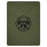 Northtown FD Sherpa blanket - Olive