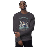 DISCOVER MASTERPIECE Unisex organic raglan sweatshirt