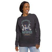 DISCOVER MASTERPIECE Unisex organic raglan sweatshirt