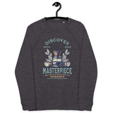 DISCOVER MASTERPIECE Unisex organic raglan sweatshirt