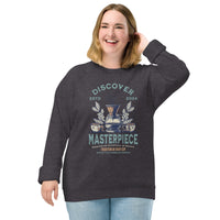 DISCOVER MASTERPIECE Unisex organic raglan sweatshirt