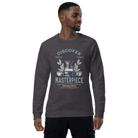 DISCOVER MASTERPIECE Unisex organic raglan sweatshirt